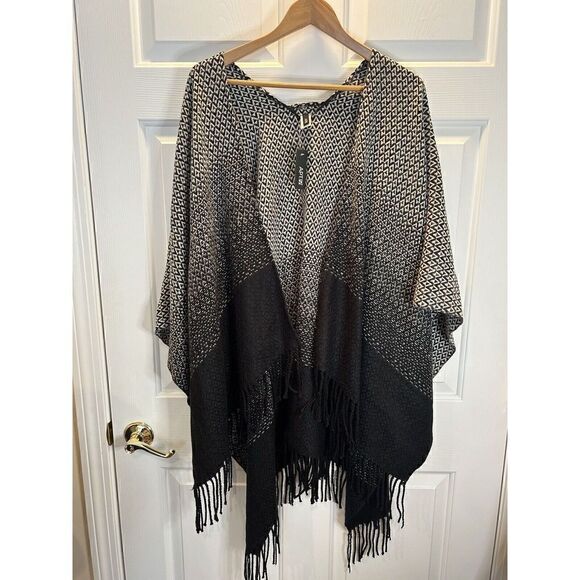 Apt 9 Women Shawl Wrap White & Black One Size NWT - Picture 2 of 6